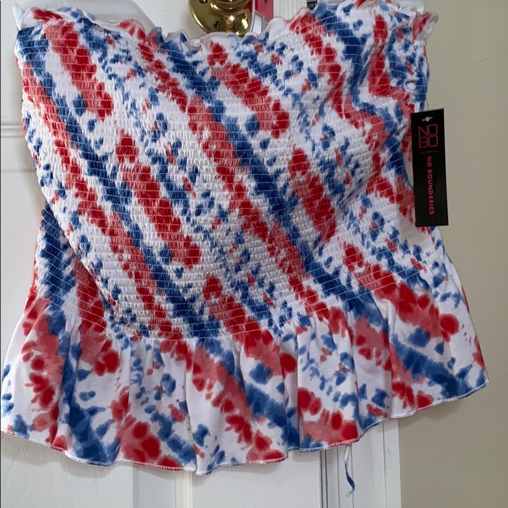 ruffled tube top